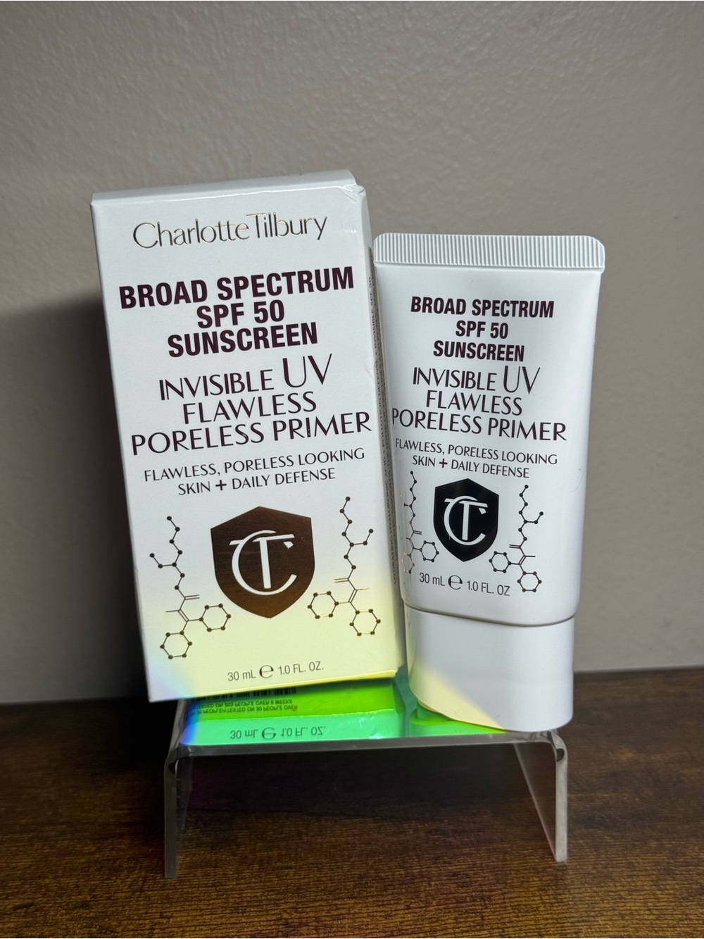 Charlotte Tilbury Invisible UV Flawless Poreless Primer SPF 50 1oz